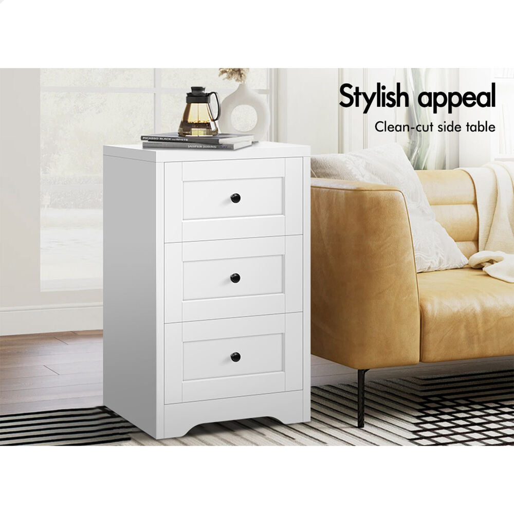 ALFORDSON 6 Chest of Drawers 2x Bedside Table Bedroom Storage Hamptons White