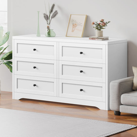 ALFORDSON 6 Chest of Drawers Hamptons Storage Cabinet Dresser Tallboy White