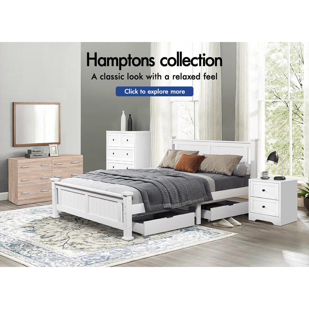 6 Chest of Drawers ALFORDSON Hamptons Storage Dresser Wood