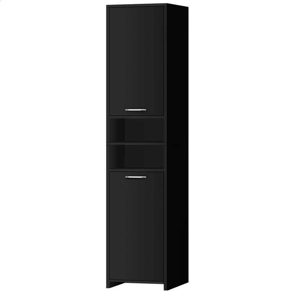 ALFORDSON Tall Cabinet Bathroom Storage Furniture Slim Shelf Cupboard Black