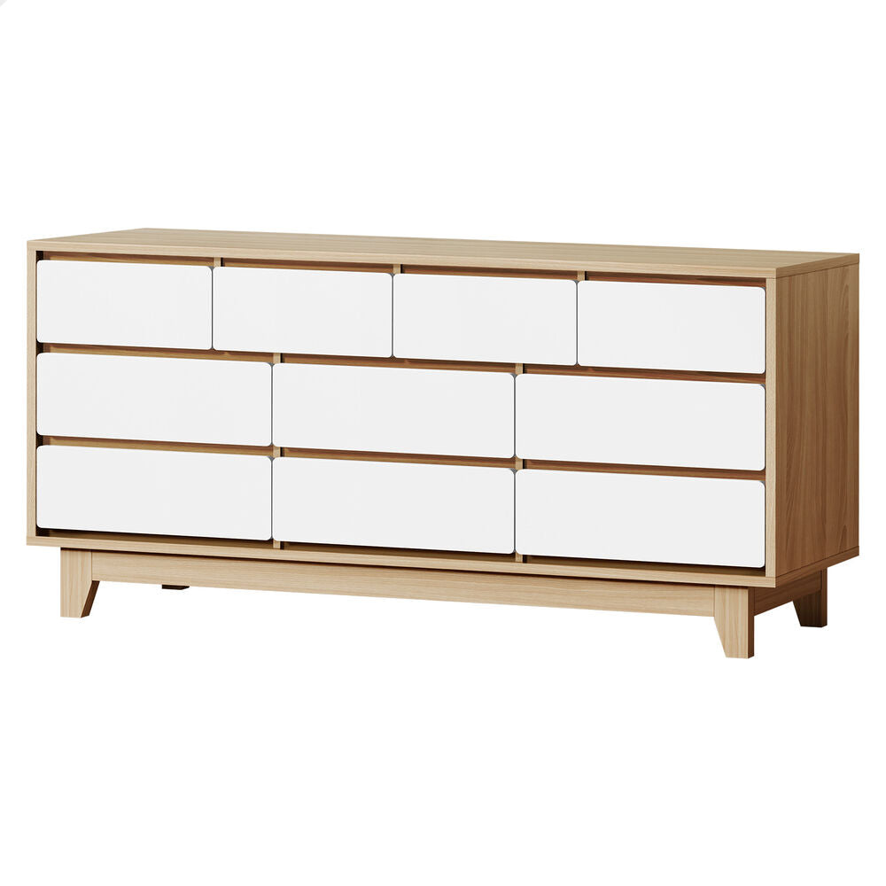 ALFORDSON 10 Chest of Drawers Minimalist Storage Cabinet Dresser Tallboy Oak
