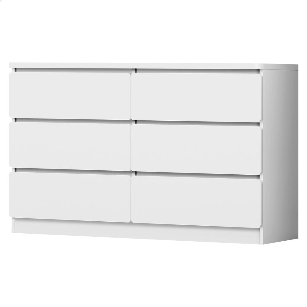 ALFORDSON 6 Chest of Drawers Minimalist Storage Cabinet Dresser Tallboy White