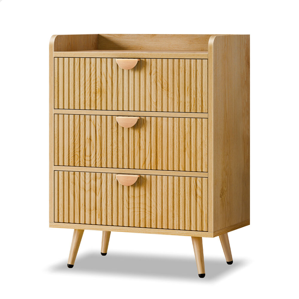 ALFORDSON 3 Chest of Drawers Modern Storage Cabinet Dresser Tallboy Wood