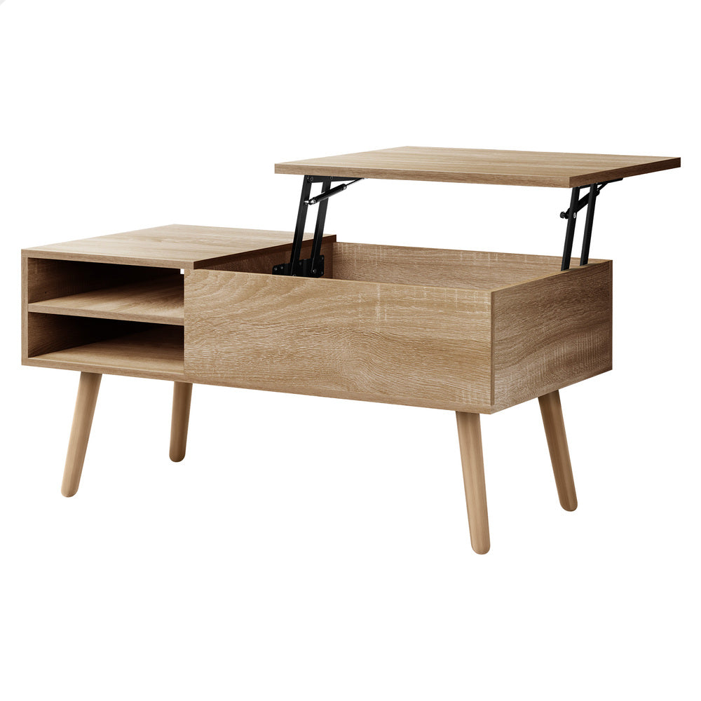2-in-1 ALFORDSON Coffee Table Lift Up Hidden Storage Wood