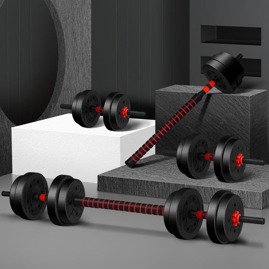 20kg BLACK LORD Dumbbell Set 4in1 Adjustable Barbell