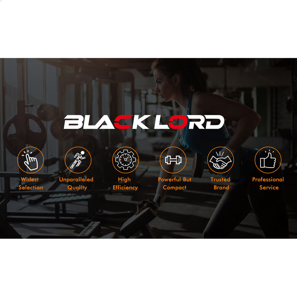 BLACK LORD 20kg Weight Plate Set Barbell Dumbbell Weight Lift Bench Squat Rack