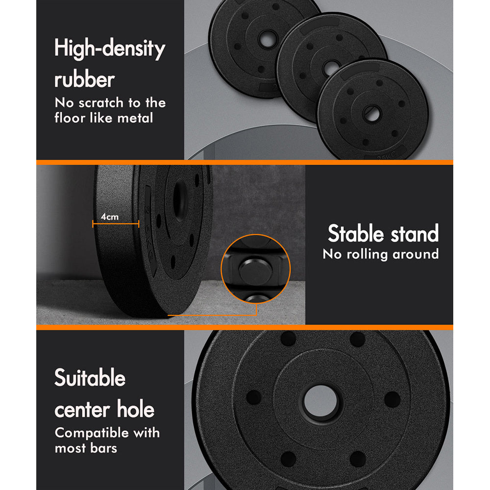 BLACK LORD Kettlebell Set 20kg Adjustable Weight Lifting Dumbbell Set Push Up Gym