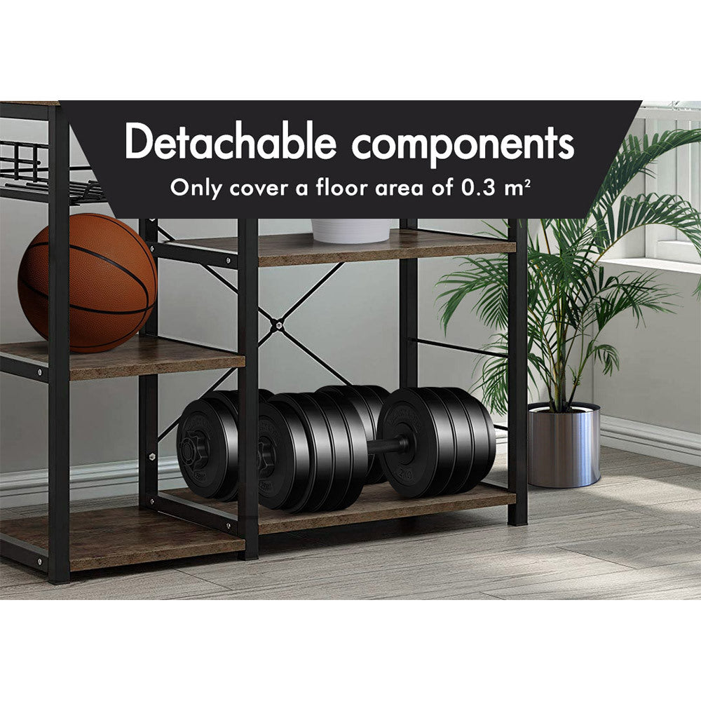 BLACK LORD 35KG Adjustable Dumbbell Set Rubber Weight Plates Lifting Bench Black