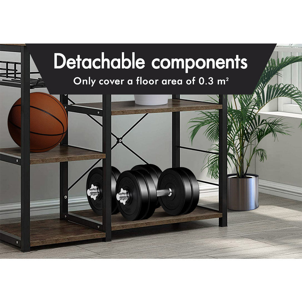 BLACK LORD 25KG Adjustable Dumbbell Set Rubber Plates Weight Lifting Bench