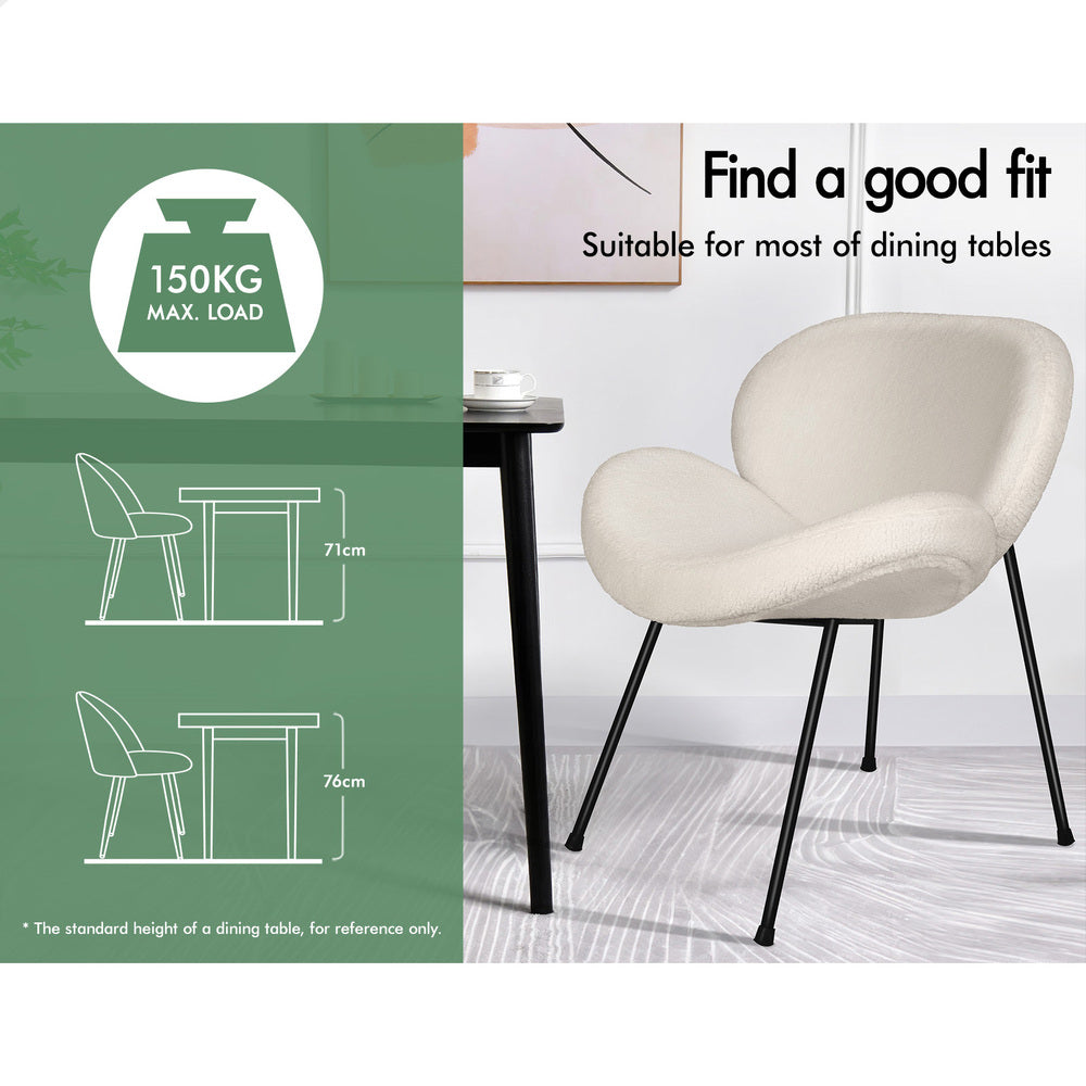 1x ALFORDSON Dining Chair White