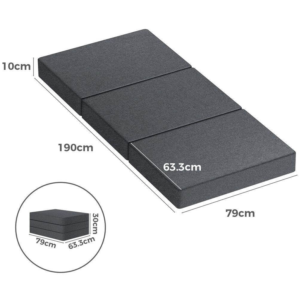 STARRY EUCALYPT Folding Mattress Foldable Fabric Sofa Lounge Chair Foam Portable Single