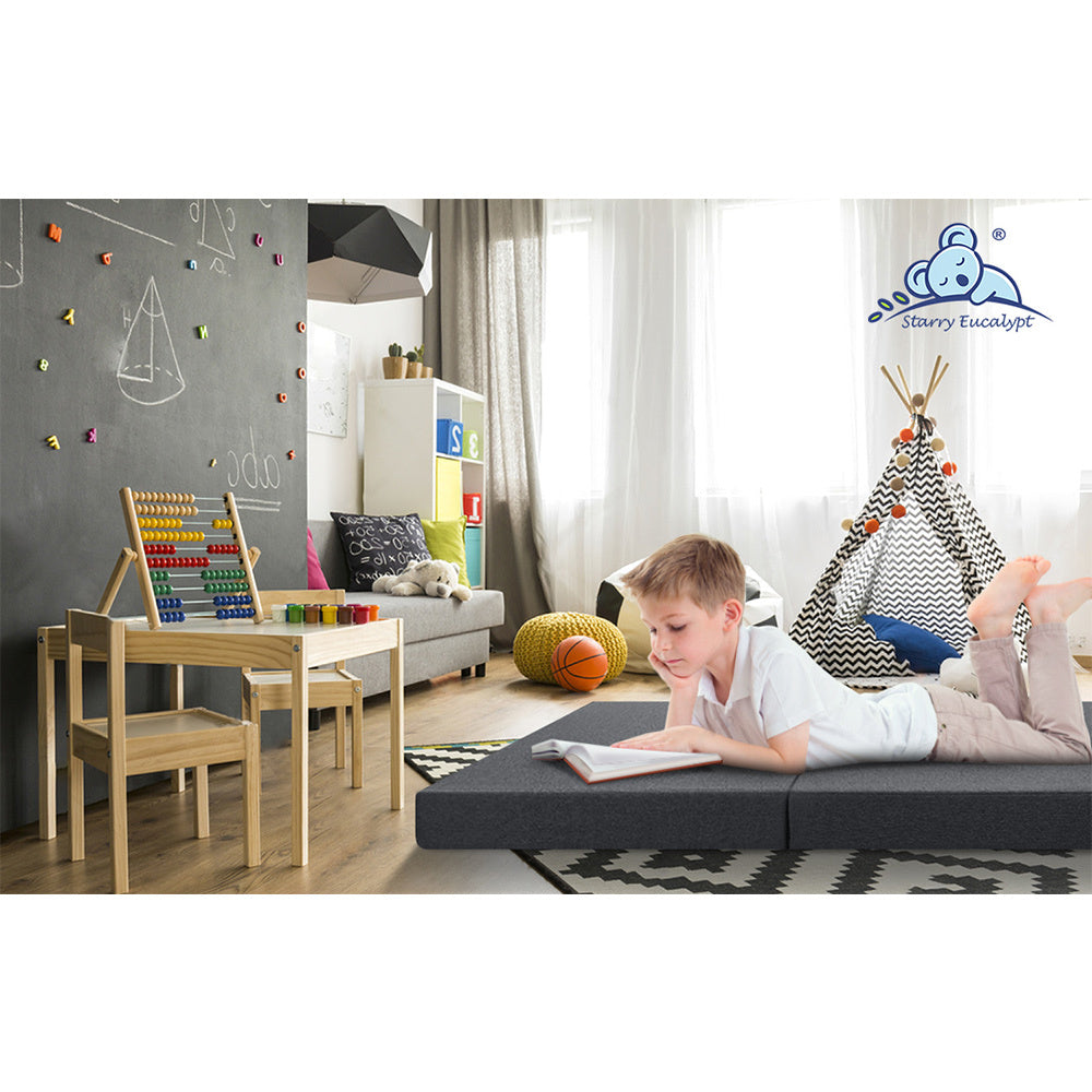 STARRY EUCALYPT Folding Mattress Foldable Fabric Sofa Lounge Chair Foam Portable Single
