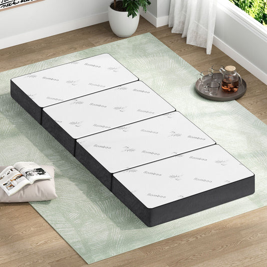 STARRY EUCALYPT Folding Mattress Foldable Sofa Lounge Chair Portable Bamboo Camping Mat