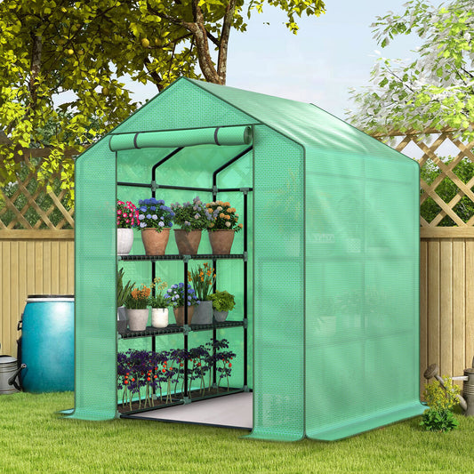ALFORDSON Greenhouse 8 Shelves Cover Green House 1.45x1.45x2M