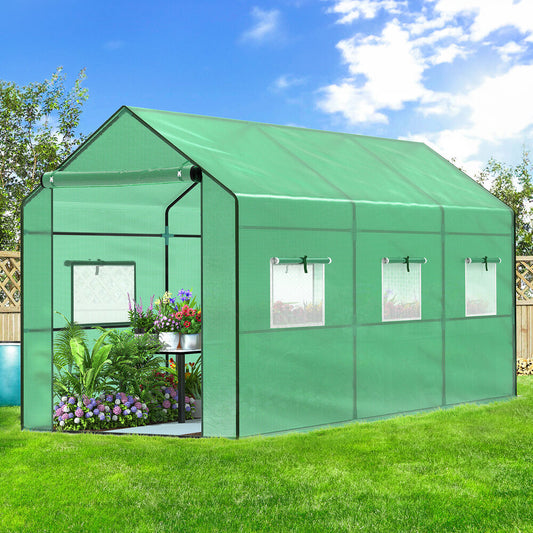 ALFORDSON Greenhouse Gabled Shed Green House 3.5x2x2M