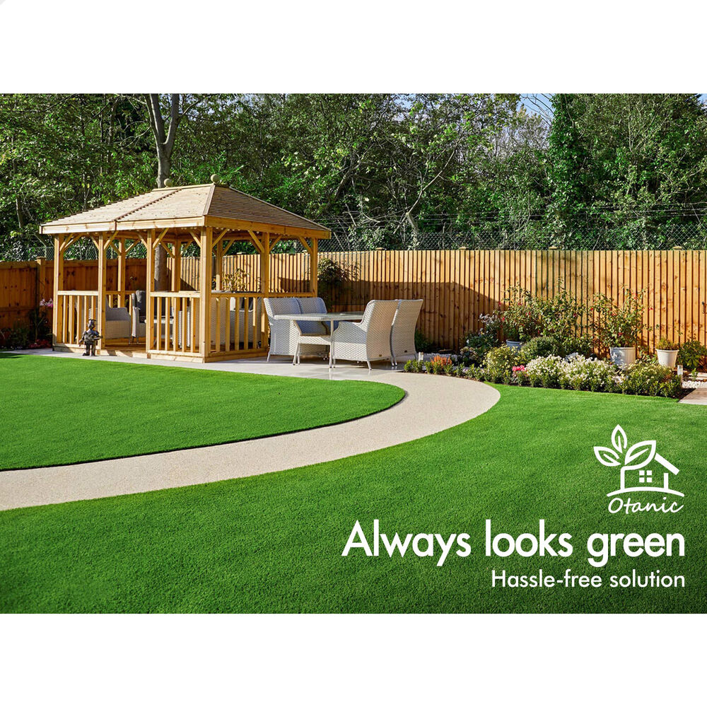 OTANIC Artificial Grass 30mm 1x10m Synthetic Turf 10SQM Roll Fake Yarn Lawn