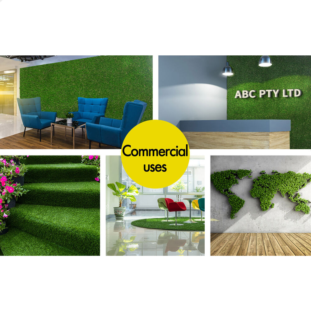 OTANIC Artificial Grass 10SQM Roll Synthetic Turf Fake Yarn Lawn 12mm 1x10m