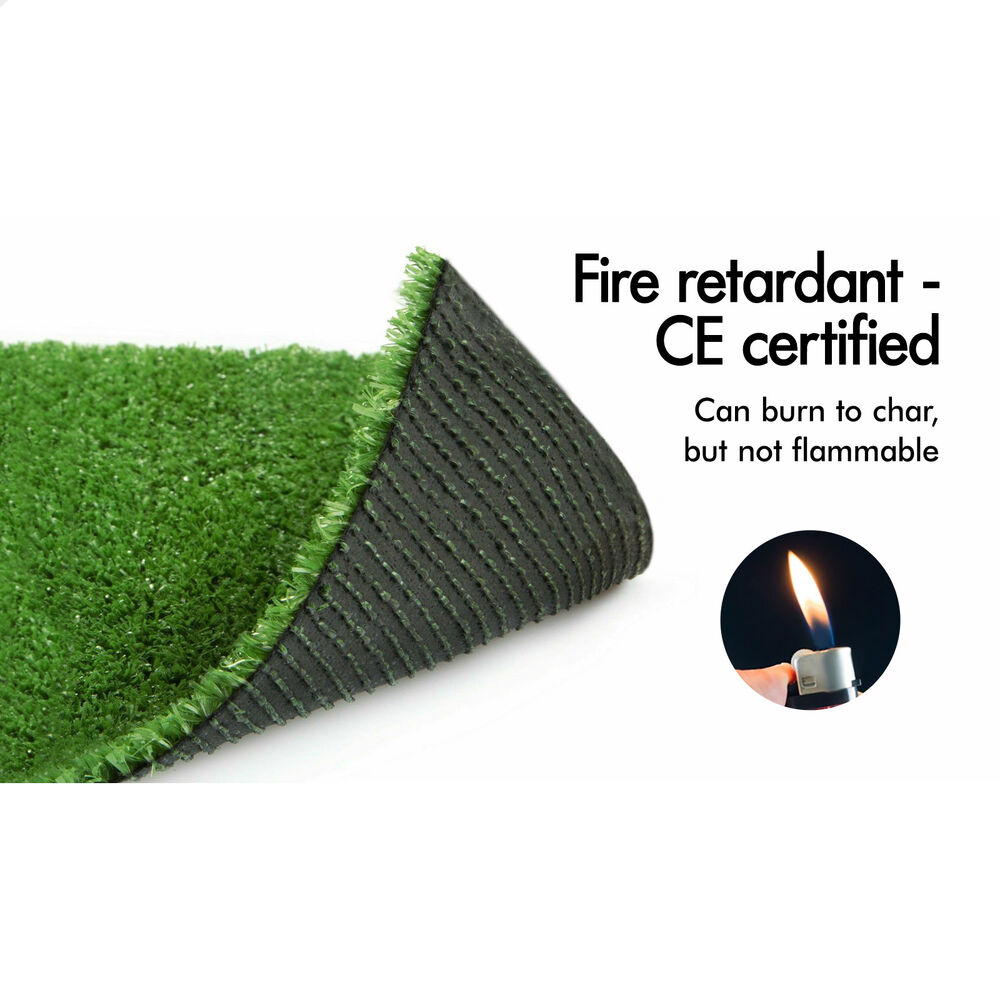 OTANIC Artificial Grass 10SQM Roll Synthetic Turf Fake Yarn Lawn 12mm 1x10m