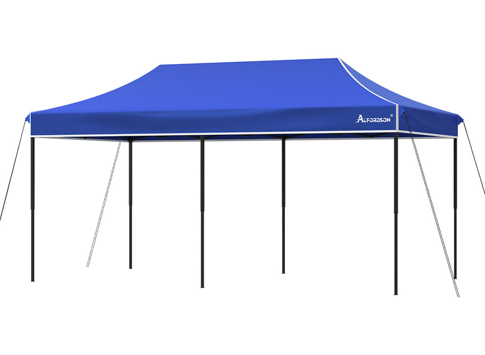 ALFORDSON Gazebo 6x3m Pop Up Marquee 600D Oxford Folding Outdoor Tent Blue