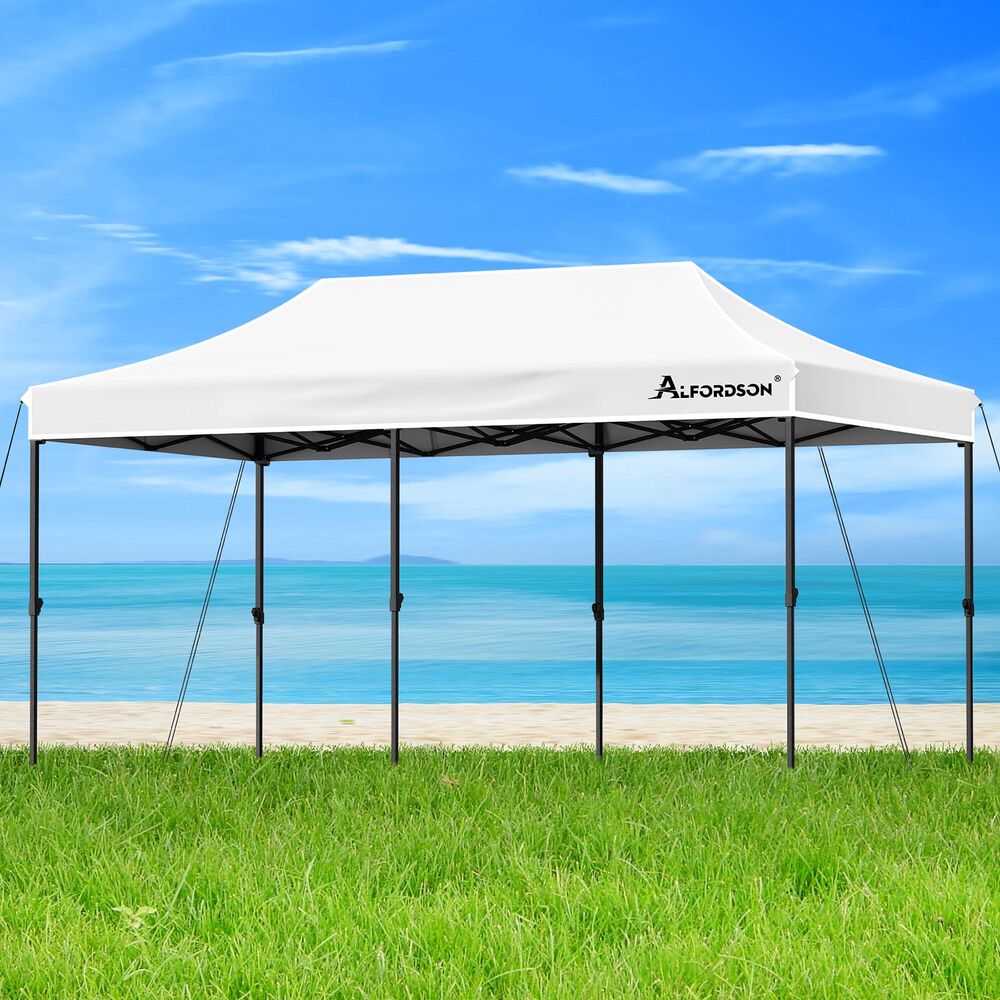 ALFORDSON Gazebo 3x6 Pop Up Tent Wedding Canopy White
