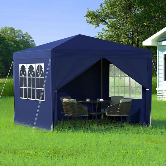 ALFORDSON Gazebo 3x3m Outdoor Wedding Marquee Camping Canopy Portable Blue