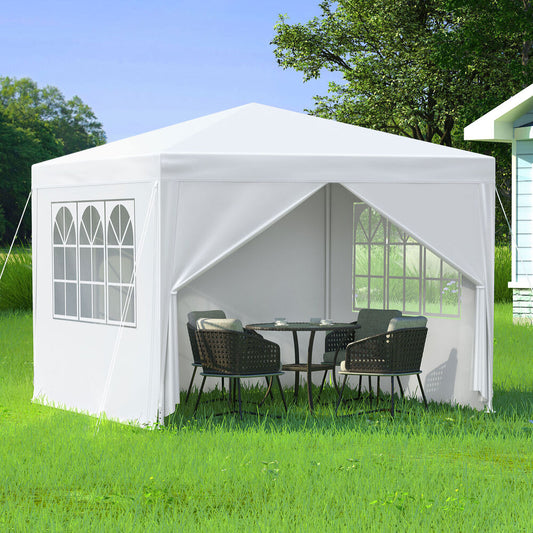 3x3m Gazebo ALFORDSON Outdoor Wedding Party Tent Camping Portable Side Wall White