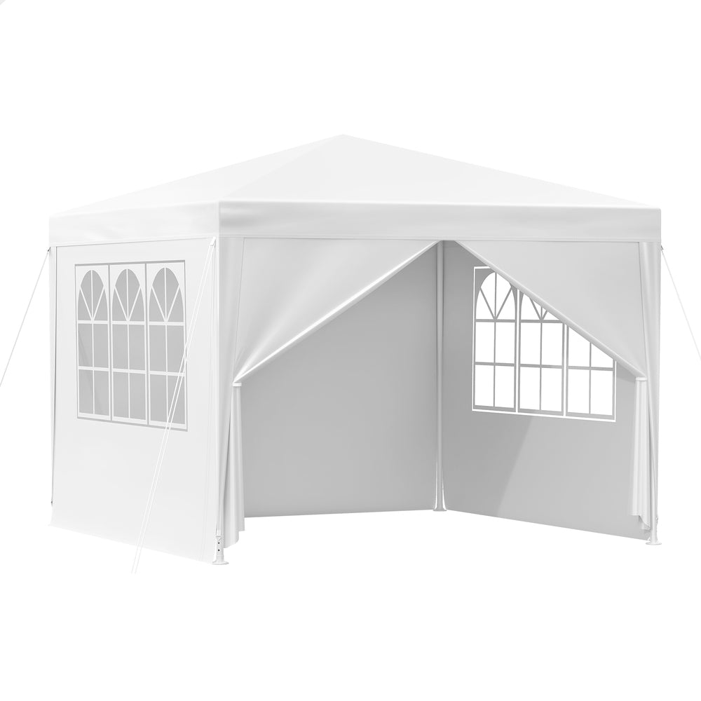 3x3m Gazebo ALFORDSON Outdoor Wedding Party Tent Camping Portable Side Wall White
