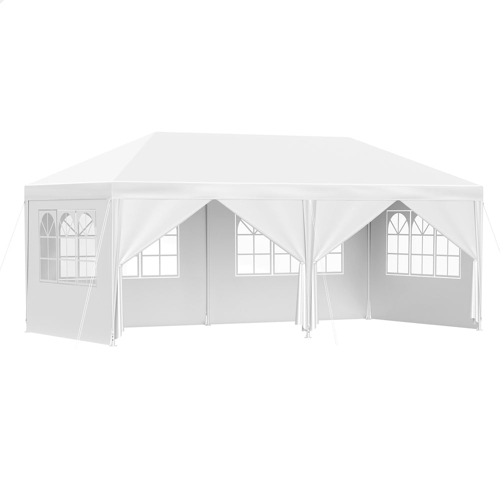 3x6m Gazebo ALFORDSON Marquee Outdoor Party Tent Camping Portable Side Wall White