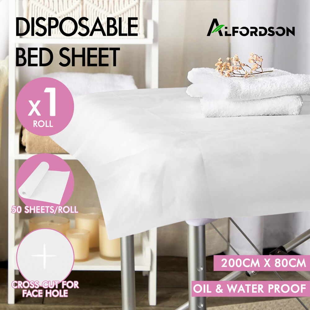 ALFORDSON 50X Disposable Bed Sheet Non-woven Massage Table Cover SPA Salon
