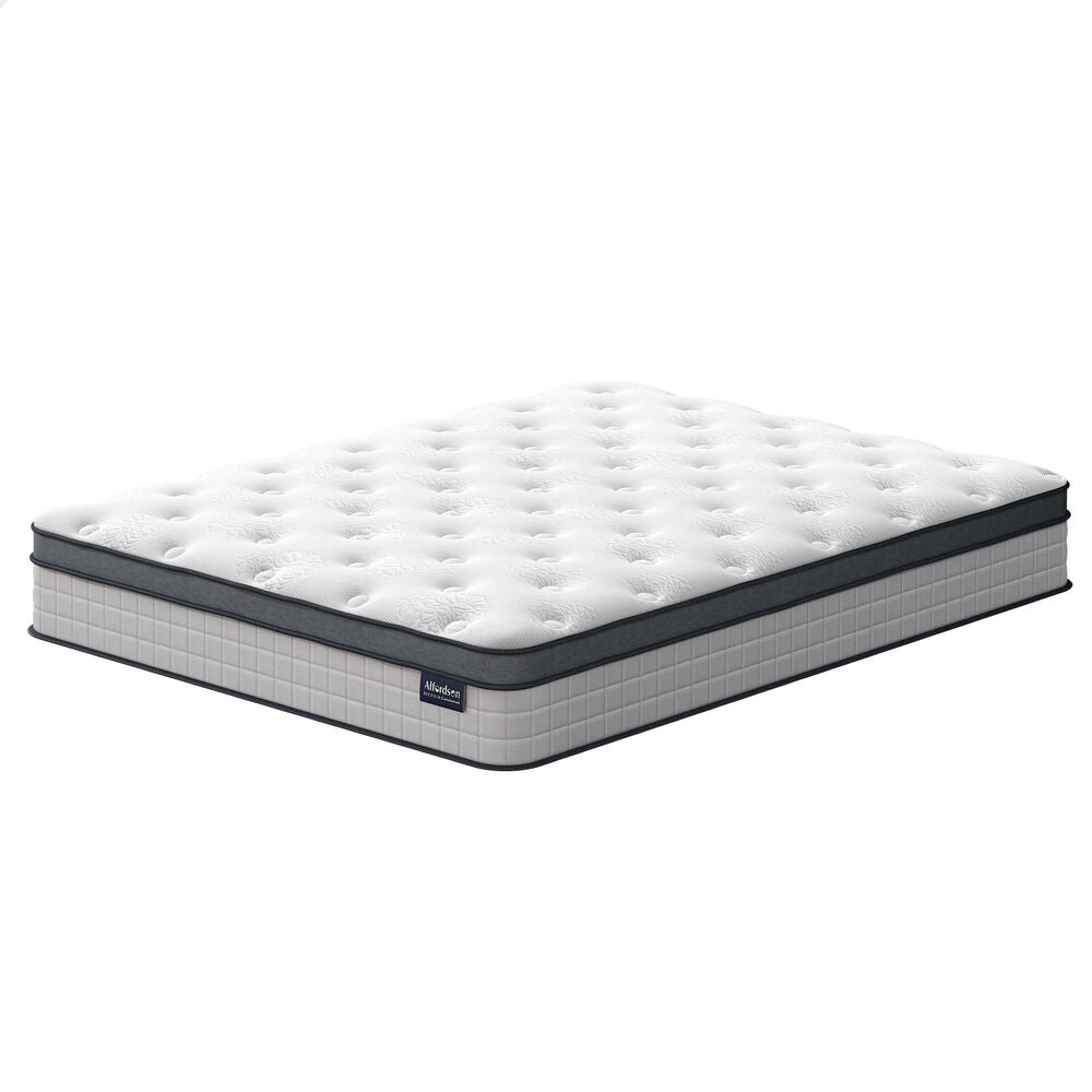 ALFORDSON Mattress 23CM Double Bed Euro Top Spring Foam Bedding Medium Firm