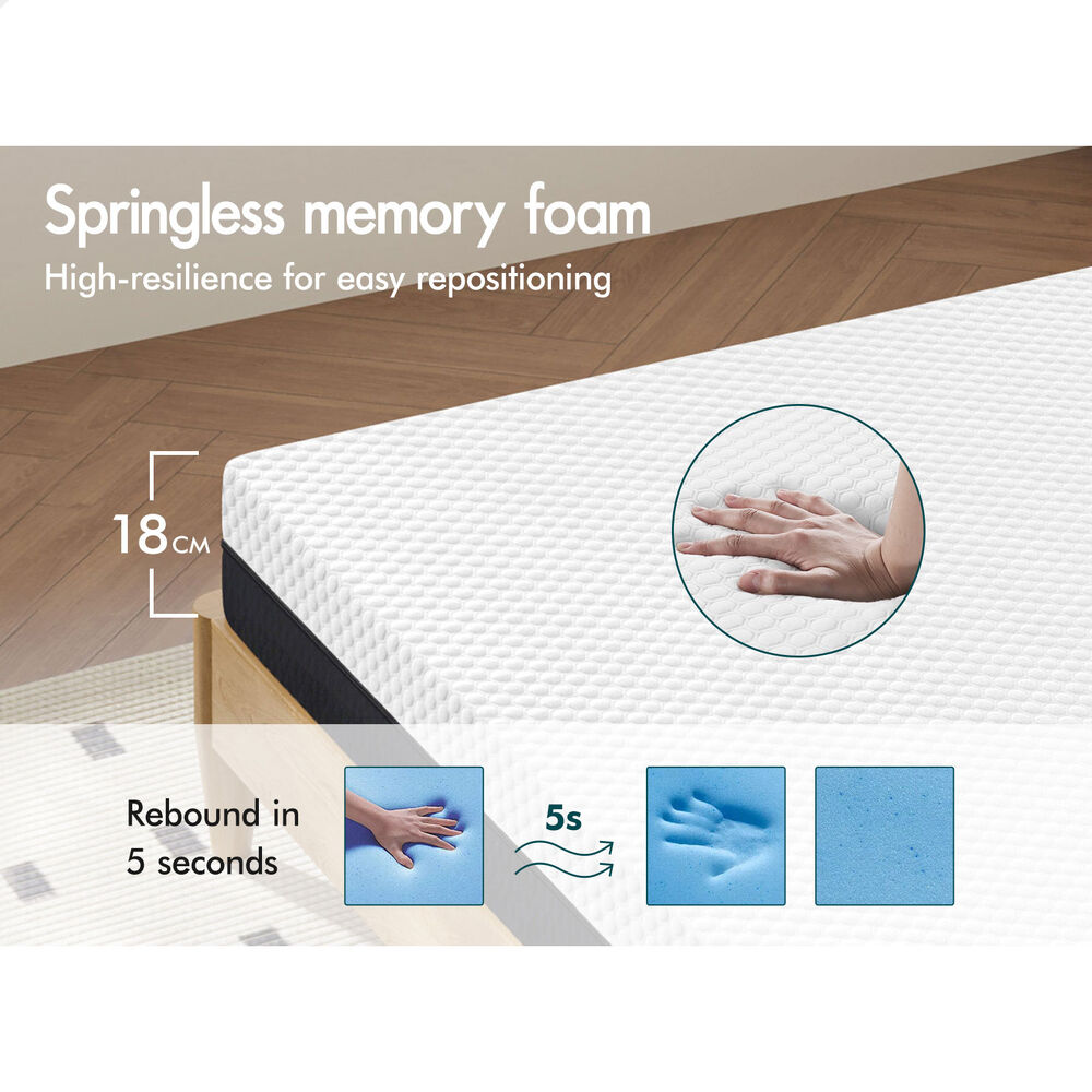 ALFORDSON Mattress 18cm Memory Foam - King Single