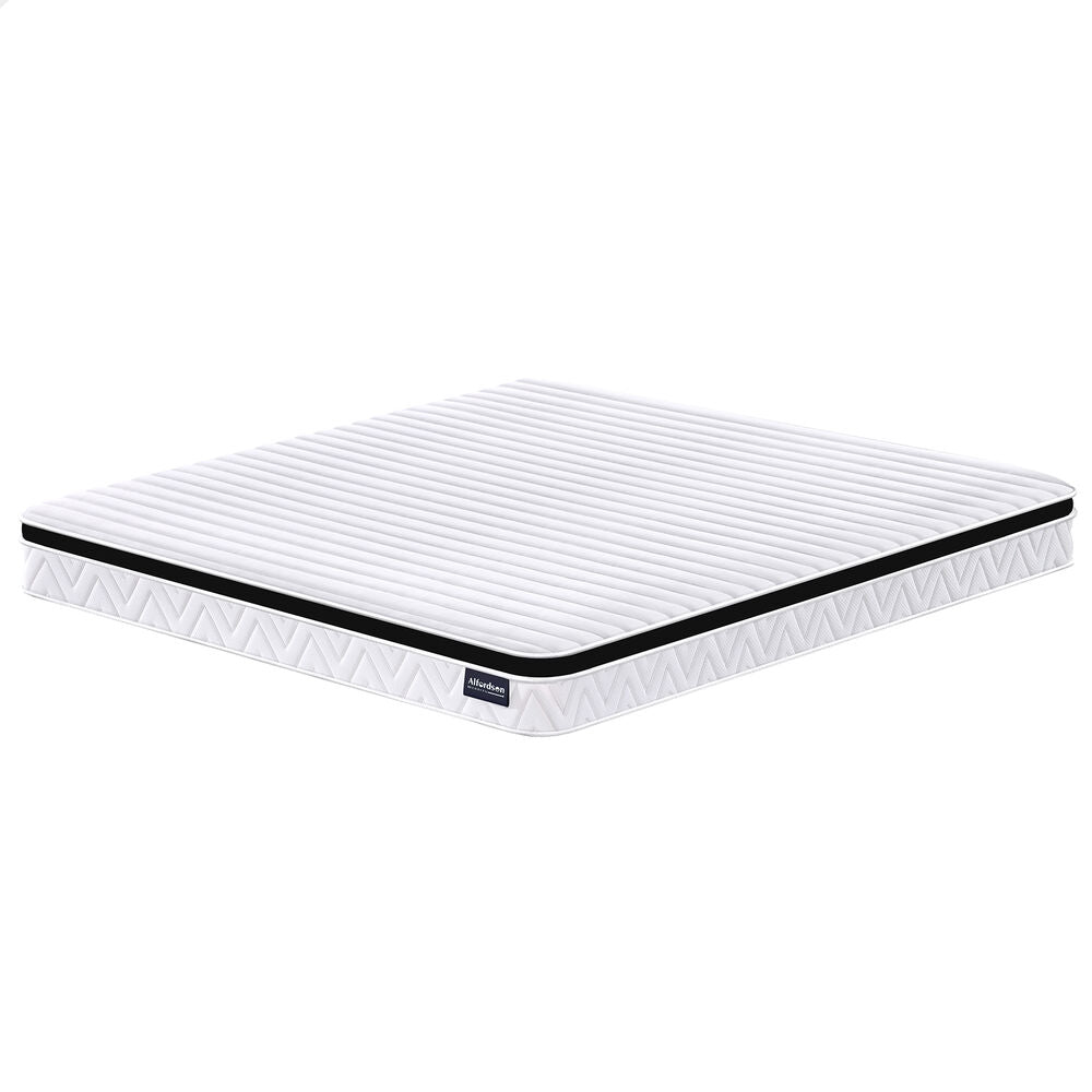 ALFORDSON Mattress 17CM Double Bed Euro Top Spring Foam Bedding Medium Firm