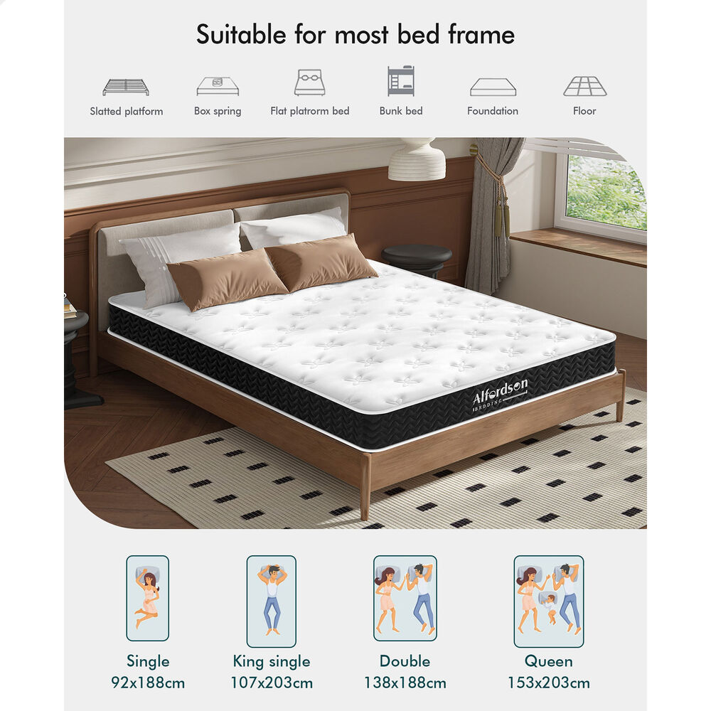 ALFORDSON Mattress 14cm Medium Firm - Queen
