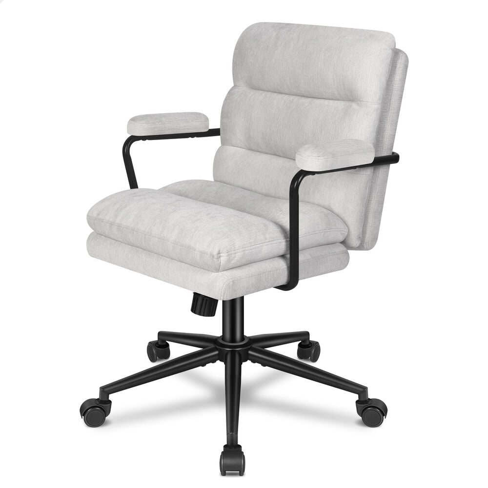 ALFORDSON Office Chair Ergonomic Executive Computer Work Seat Chenille Grey