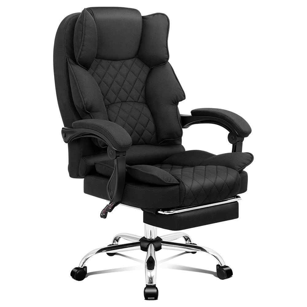 ALFORDSON Office Chair Gaming Executive Seat Computer Racer Fabric Recliner