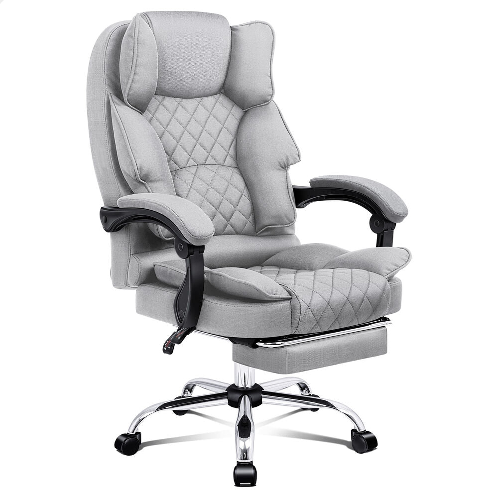 ALFORDSON Office Chair Gaming Executive Seat Computer Racer Fabric Recliner