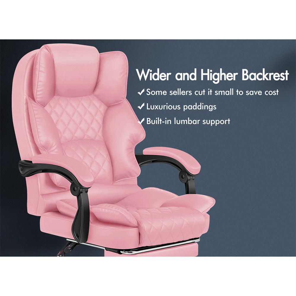 ALFORDSON Office Chair Gaming Executive Seat Computer Racer PU Leather Recliner