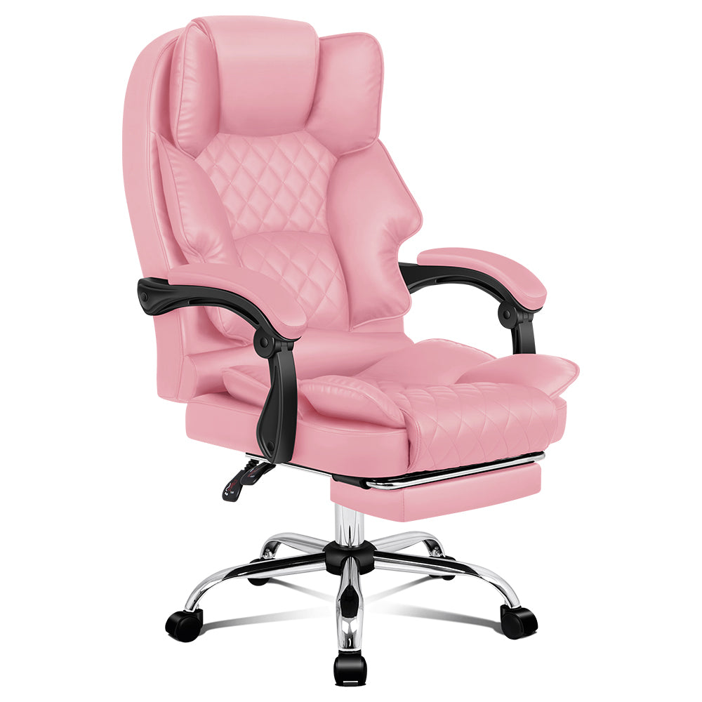 ALFORDSON Office Chair Gaming Executive Seat Computer Racer PU Leather Recliner