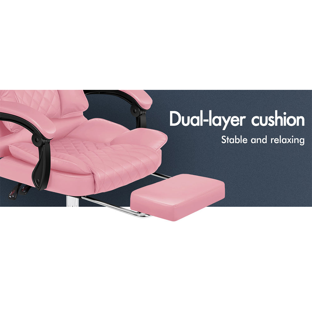 ALFORDSON Office Chair Gaming Executive Seat Computer Racer PU Leather Recliner