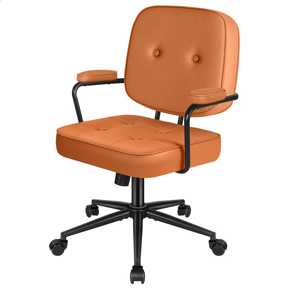 ALFORDSON Office Chair Ergonomic Executive Computer Work Seat PU Leather Brown