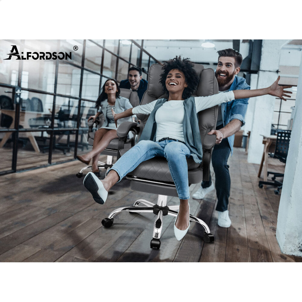ALFORDSON Massage Office Chair Computer Heated Seat Executive Recliner Gaming