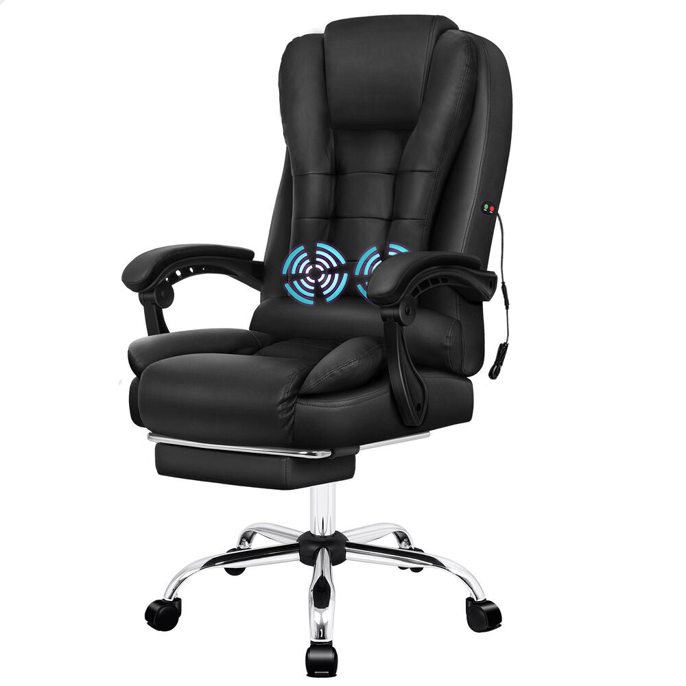ALFORDSON Massage Office Chair Executive Seat Gaming PU Leather Computer Racer