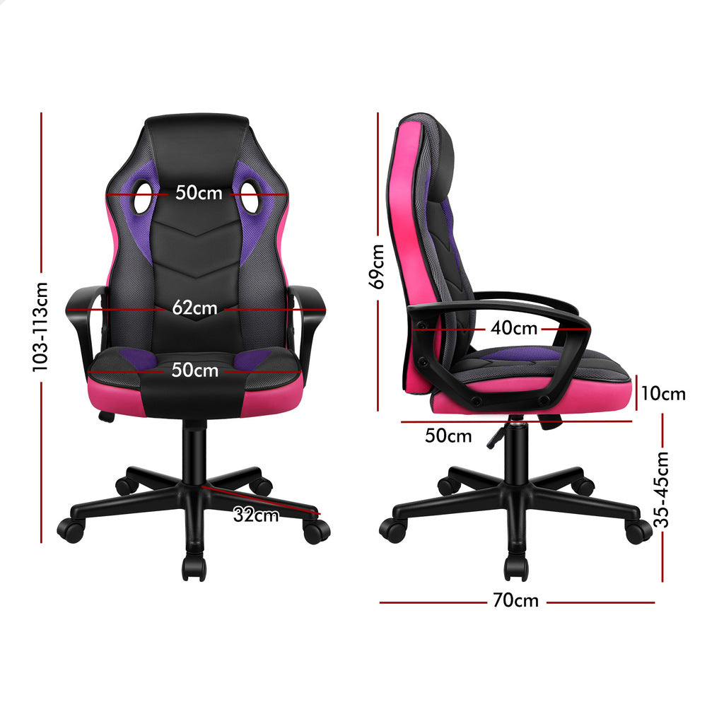 ALFORDSON Gaming Chair Office Executive Purple