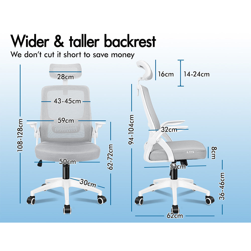 ALFORDSON Office Mesh Chair Executive Seat Tilt Fabric Gaming Racing Computer