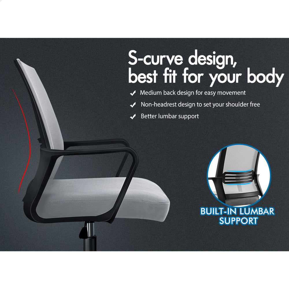 ALFORDSON Office Chair Mesh Computer Seat Racing Work Black