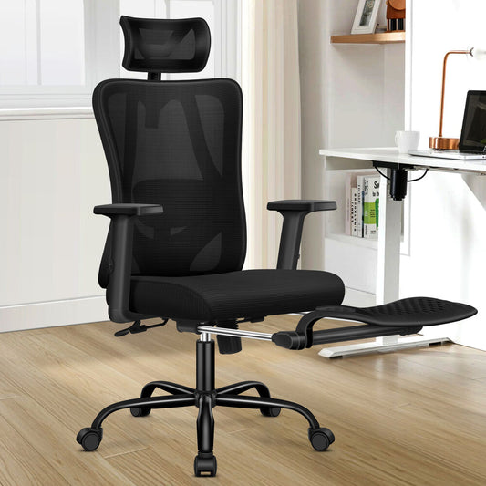 ALFORDSON Mesh Office Chair Ergonomic Executive Seat All Black