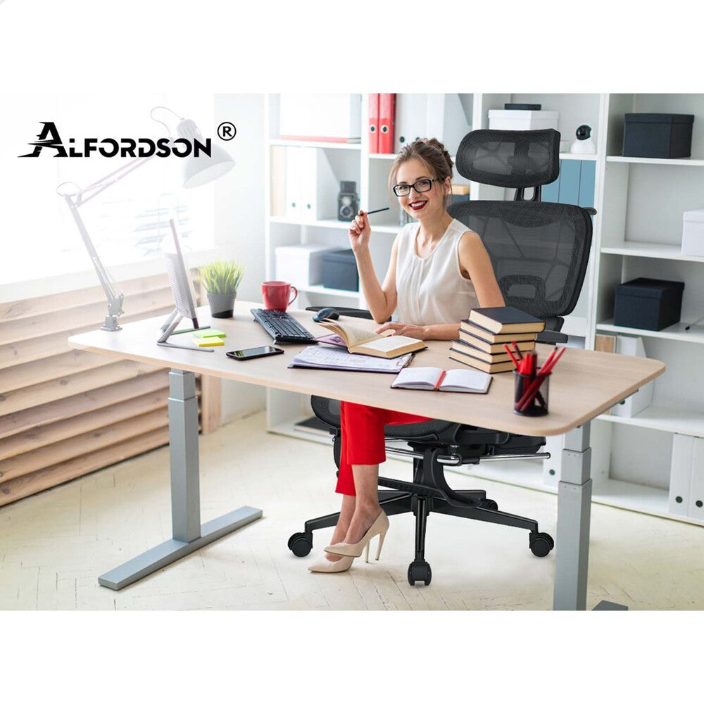 ALFORDSON Ergonomic Office Chair Mesh Executive All Black