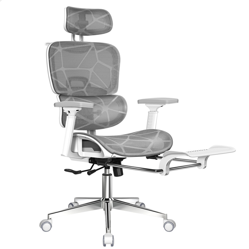 ALFORDSON Ergonomic Office Chair Mesh Executive Grey White