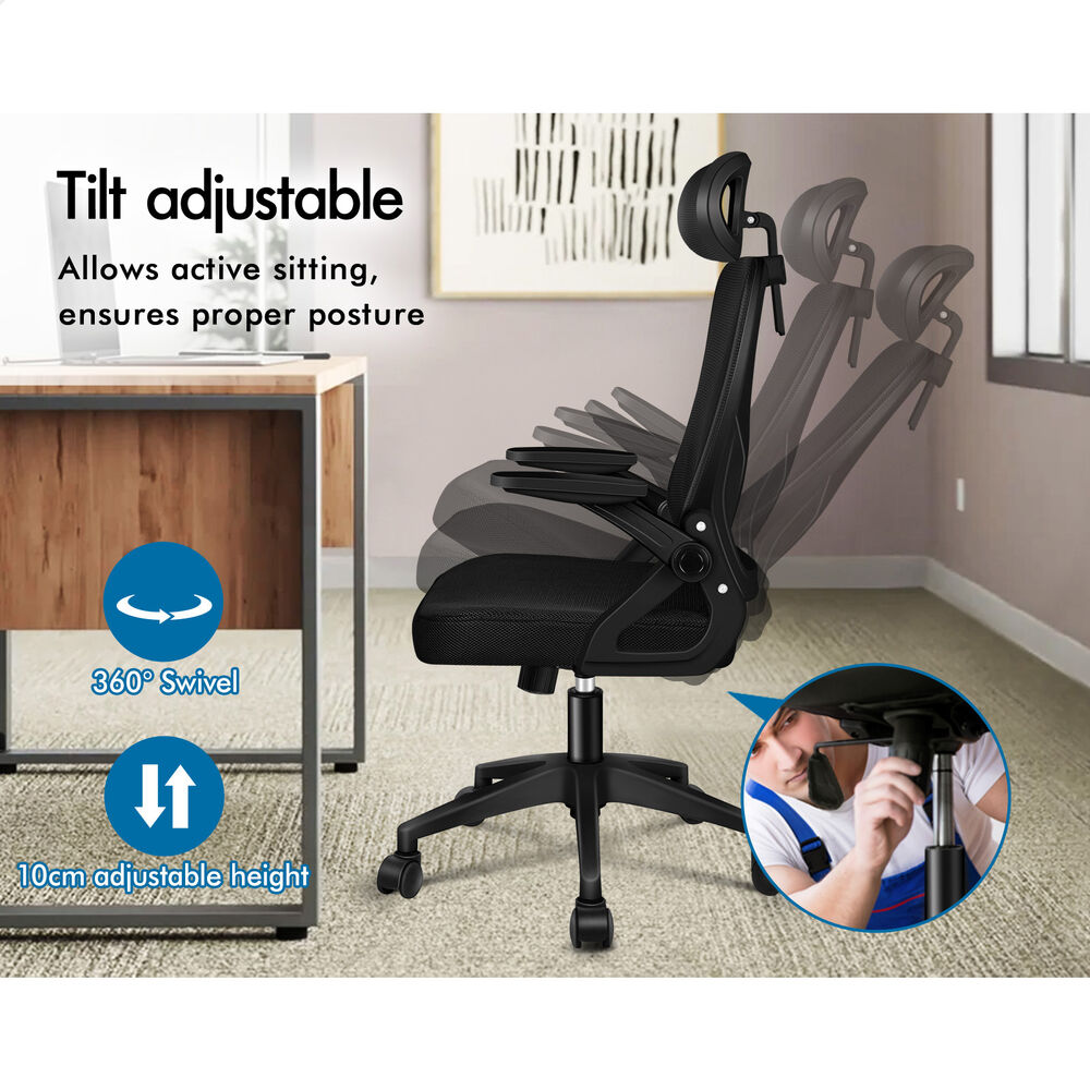 ALFORDSON Mesh Office Chair Executive Fabric Seat Tilt Gaming Racing Computer