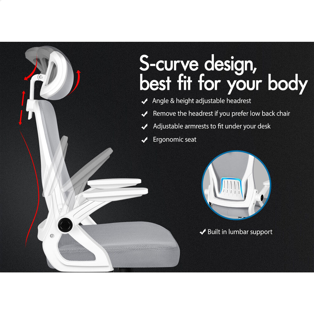 ALFORDSON Mesh Office Chair Executive Fabric Seat Tilt Gaming Racing Computer